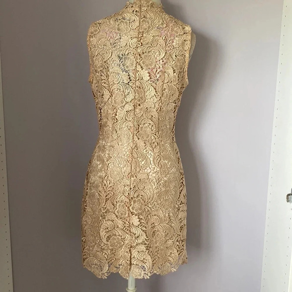 Gracia nude/tan mini dress size Medium NWT - Picture 2 of 15
